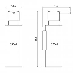 AQ4205BG ОБЕРОН дозатор, шлиф. золото