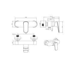 AQ1060CR ВЕГА смеситель для душа