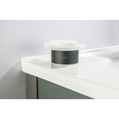 AQ4426MB ЛИРА мыльница настольная, матовый черный