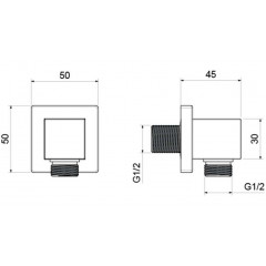 AQ2458MB шланговое подсоединение, матовый черный