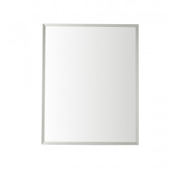 AQ7508-MC Алюминиевый зеркальный шкаф без подсветки 508*660*134, крепеж.Одна зеркальная дверца,две стекл.полки,установка с левым или правым поворотом