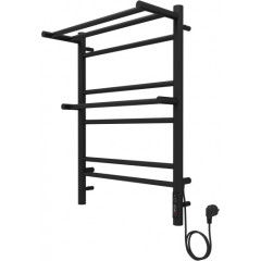 Альфа П7 500х700 электрический (quick touch) Полотенцесушитель Aquatek (черный муар)