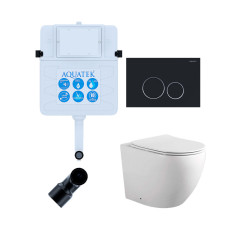 SET BW AQUATEK ЕВРОПА (смывной бачок AQUATEK INS-0000019+кнопка KDI-0000020+унитаз ЕВРОПА AQ1902-00 с тонким сиденьем soft-close)