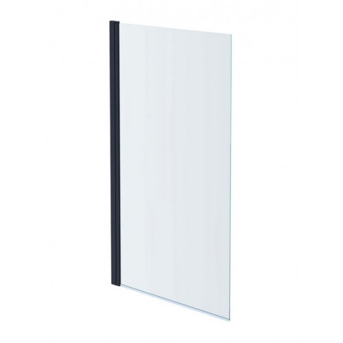 AQ DEL SBA 08015GM Шторка на ванну, одноэлементная, поворотная 800X1500 профиль оружейная сталь, стекло прозрачное