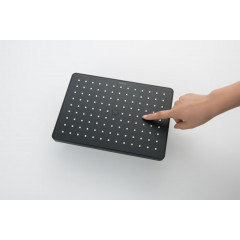 AQ2087MB прямоугольный верхний душ 260*188*68 мм, матовый черный