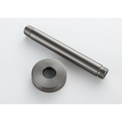 AQ2171BGM держатель верхнего душа потолочный 150 мм, оружейная сталь (шлиф. черный хром)