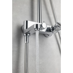 AQ2040CR ВЕГА душевая система (смеситель для ванны) 3jet 250мм