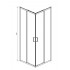 AQ ARI KV 08020GM Душевой уголок квадратный, двери раздвижные 800x800x2000 профиль оружейная сталь, стекло прозрачное