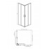 AQ ARI KV 08020GM Душевой уголок квадратный, двери раздвижные 800x800x2000 профиль оружейная сталь, стекло прозрачное