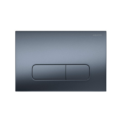 PNS-0000009 (002C-1Q) Панель смыва Оружейная сталь матовая для INSP-0000001 Pneumo S (клавиши прямоугольная)