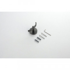 AQ4602BGM БЕТТА крючок двойной, оружейная сталь (шлиф. черный хром)