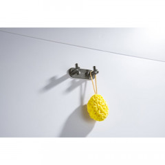 AQ4102BGM ЕВРОПА крючок двойной, оружейная сталь (шлиф. черный хром)