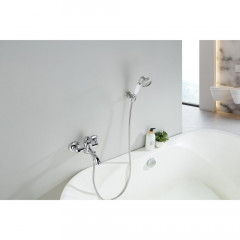 AQ1549CR КЛАССИК смеситель для ванны с душевым набором