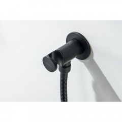 AQ2464MB шланговое подсоединение с держателем, матовый черный