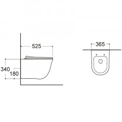 Set AQUATEK КЛАССИК (рама AQUATEK Standard INS-0000012 с звукоиз.прокладкой+крепеж KKI-0000002+кнопкаKDI-0000009+унитаз КЛАССИК AQ1111-00 с крышкой