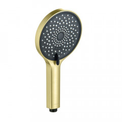 AQ1748BG ЛУГАНО смеситель для ванны с душевым гарнитуром 3jet, шлиф. золото