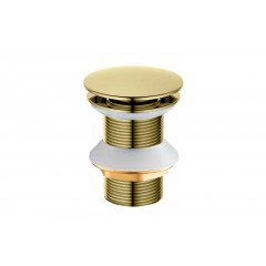 AQ6003PG сливной набор для раковины Push-open без перелива, полир. золото