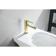 AQ1318BG ЕВРОПА смеситель для биде, шлиф. золото