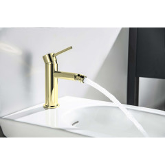 AQ1318BG ЕВРОПА смеситель для биде, шлиф. золото