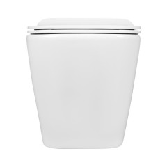 AQ1911-00 Унитаз подвесной безободковый AQUATEK ДЕЛЬТА 480 x 350 x 320 мм + тонкое сиденье с механизмом плавного закрывания