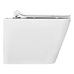 AQ1911-00 Унитаз подвесной безободковый AQUATEK ДЕЛЬТА 480 x 350 x 320 мм + тонкое сиденье с механизмом плавного закрывания