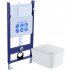SET AQUATEK ЛИБРА N (рама AQUATEK Standard INS-0000012(без клавиши и крепежа)+унитаз ЛИБРА New AQ0530N-00 с тонким сиденьем soft-close
