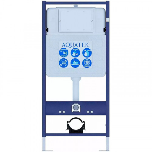 SET AQUATEK ОБЕРОН T (рама AQUATEK Standard INS-0000012(без клавиши и крепежа)+унитаз ОБЕРОН AQ1365T-00 с тонким сиденьем soft-close