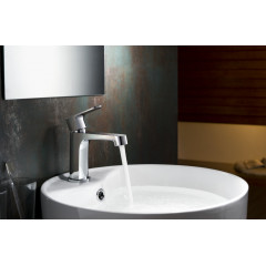 AQ1210CR ОБЕРОН смеситель для раковины 98, без донного клапана