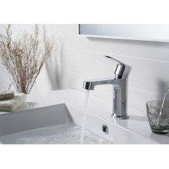 AQ1210CR ОБЕРОН смеситель для раковины 98, без донного клапана