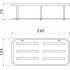 AQ4936MB полка для душа, матовый черный