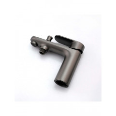 AQ1844BGM НИКА смеситель врезной на борт ванны на 1 отв., оружейная сталь