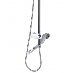 AQ2840CR НИКА душевая система (смеситель для ванны) 3 jet 300х193 мм с длинным изливом