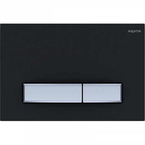 KDI-0000031 (009D-2) Панель смыва Slim Черный матовый (клавиша прямоугольная, хром)