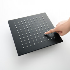 AQ2076MB квадратный верхний душ 250*250*7 мм, матовый черный