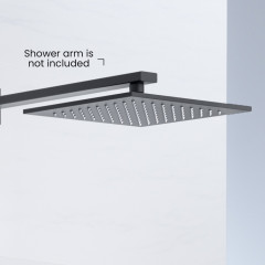 AQ2076MB квадратный верхний душ 250*250*7 мм, матовый черный