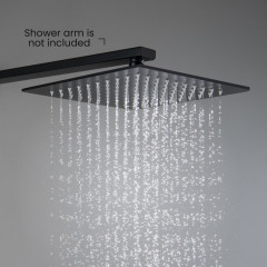 AQ2076MB квадратный верхний душ 250*250*7 мм, матовый черный