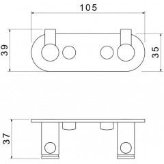 AQ4102CR ЕВРОПА крючок двойной