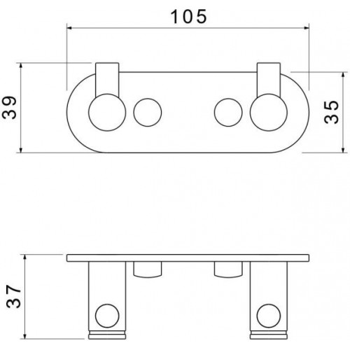 AQ4102CR ЕВРОПА крючок двойной