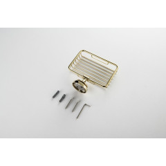 AQ4533PG КЛАССИК мыльница решетка, полир. золото