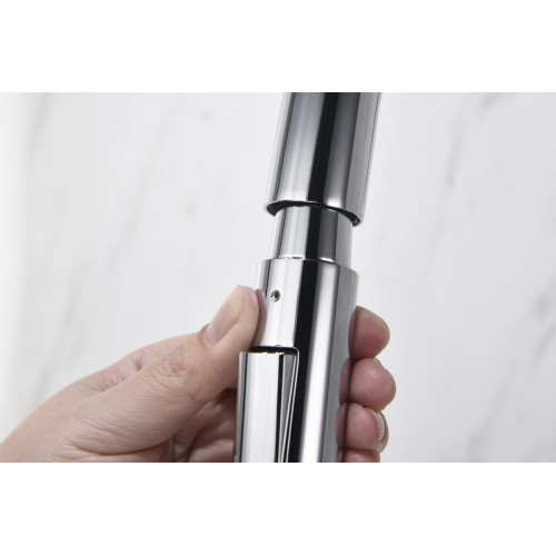 AQ1384CR ЕВРОПА смеситель для кухни с вытяжным изливом 2 jet