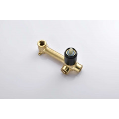 AQ1113MB БЕТТА смеситель для раковины настенный (внешняя и скрытая часть), матовый черный