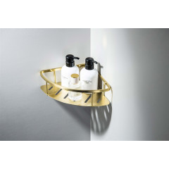 AQ4926BG угловая полка, шлиф. золото