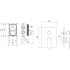 AQ1247MB ОБЕРОН смеситель для ванны 3 режима (внешняя и скрытая часть), матовый черный