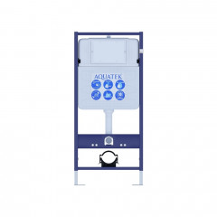 SET AQUATEK ОБЕРОН T KDI18 (рама AQUATEK Standard INS-0000012 с клавишей KDI-0000018 и крепежом KKI-0000002+унитаз ОБЕРОН AQ1365T-00 с тонким сиденьем