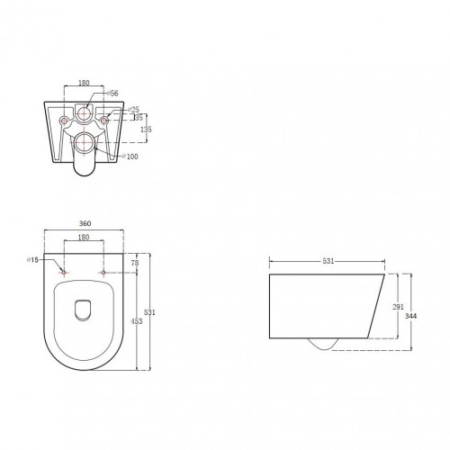 SET AQUATEK ОБЕРОН T KDI18 (рама AQUATEK Standard INS-0000012 с клавишей KDI-0000018 и крепежом KKI-0000002+унитаз ОБЕРОН AQ1365T-00 с тонким сиденьем