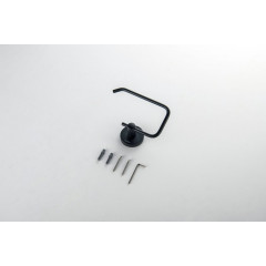 AQ4218MB ОБЕРОН бумагодержатель квадратный, матовый черный