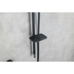 AQ1043MB ВЕГА термостатический смеситель для ванны, матовый черный