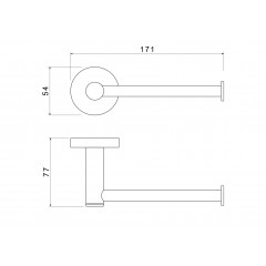 AQ4108BG ЕВРОПА бумагодержатель, шлиф. золото