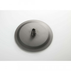 AQ2073BGM круглый верхний душ 250*2 мм, оружейная сталь (шлиф. черный хром)