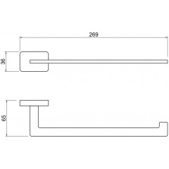 AQ4319CR ЛИБРА полотенцедержатель